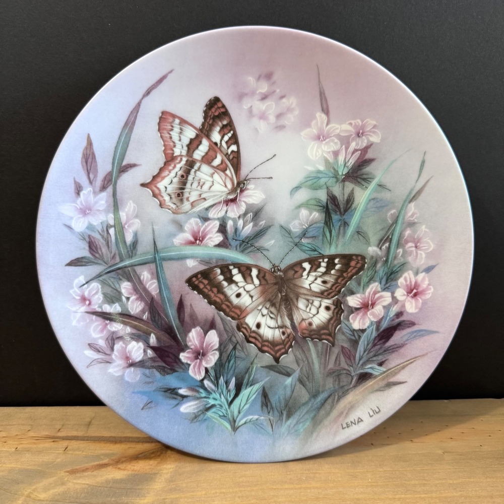 1988 White Peacocks Butterflies Lena Liu Gossamer Wings Xerces Society Plate